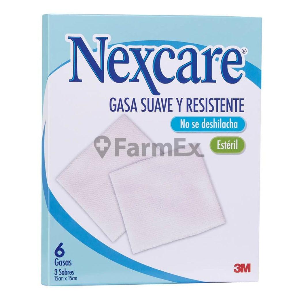 Gasa Suave y Resistente x 6 unidades (15 cm x 15 cm) Nexcare